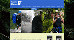 Desktop Screenshot of canyoning-quebec.com
